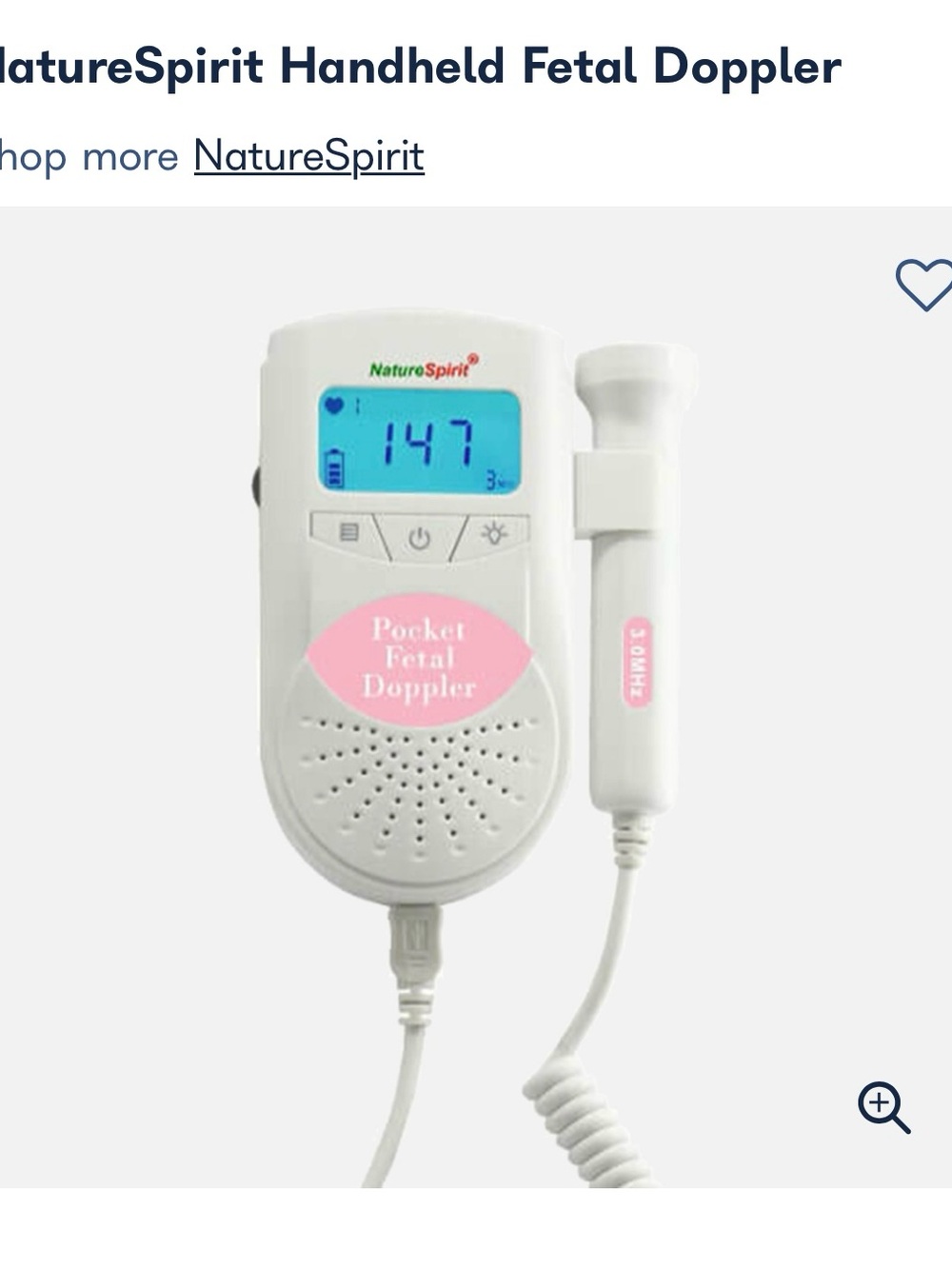 Handheld Pocket Doppler - Fetal Heart Monitor